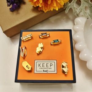 KEEP Collective Amethyst & Gold Slide Charm